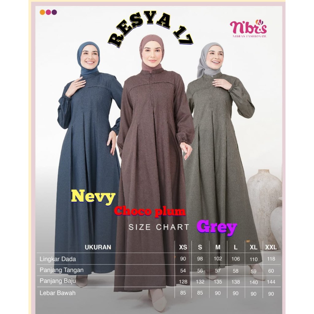 NIBRAS GAMIS DEWASA RESYA 17