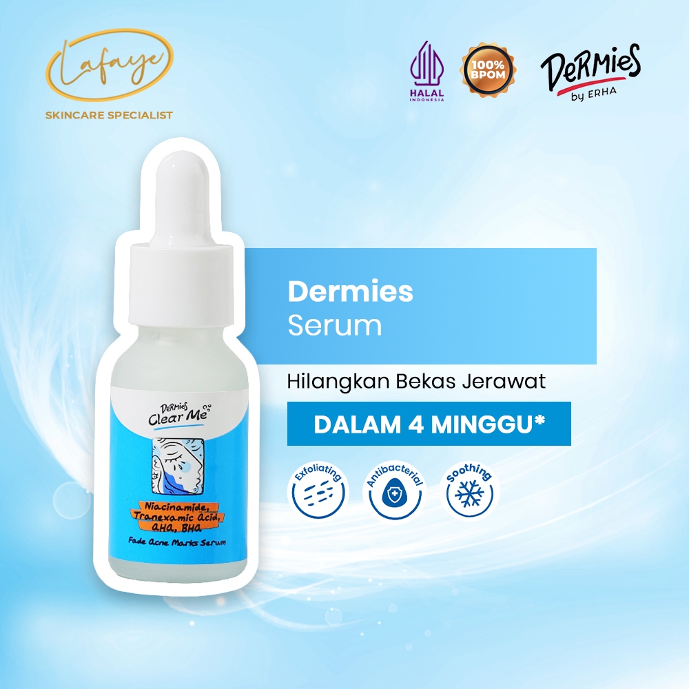 Dermies by ERHA Clear Me Serum Fade Acne Marks 15 ml - Serum Penghilang Bekas Jerawat