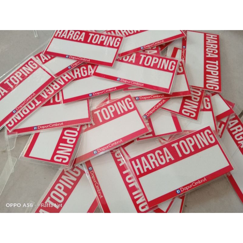 

Daftar Harga Toping seblak + laminating isi 20pcs