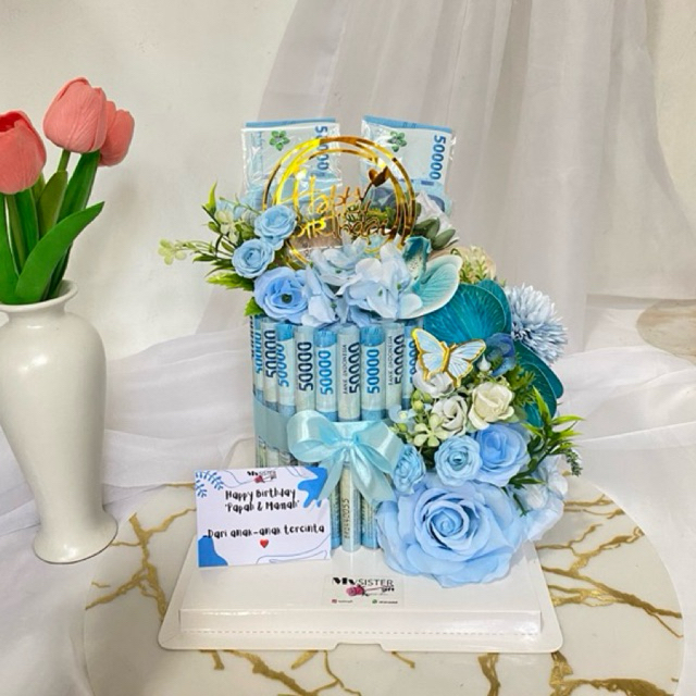 KERANGKA MONEY CAKE (UANG ISI SENDIRI)