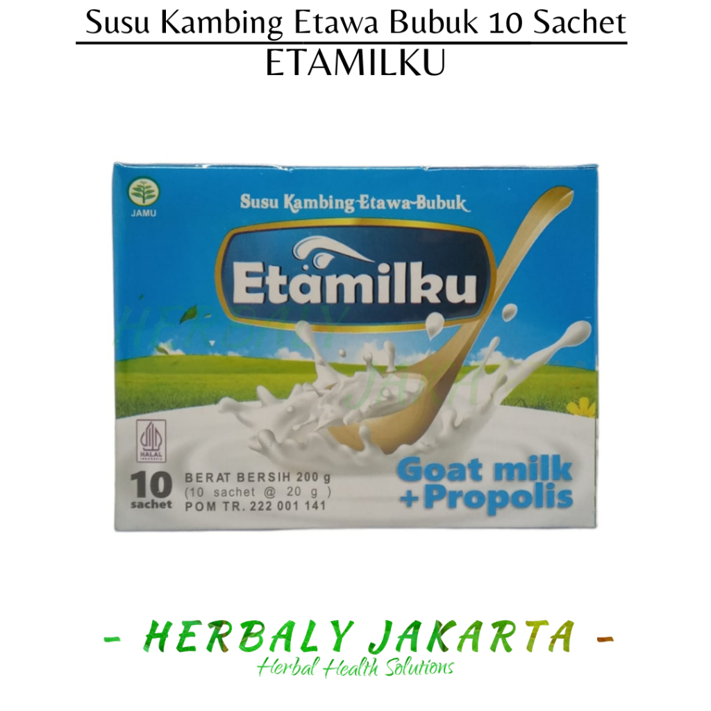 

Susu Kambing Etawa Bubuk Isi 10 Sachet Original Propolis Bee Poeleen