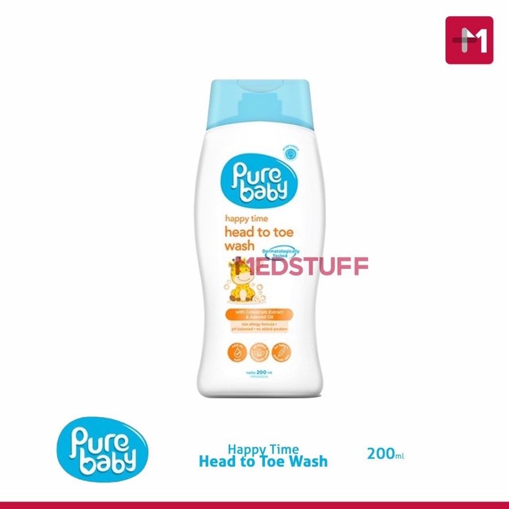 Pure Baby Head Toe Wash 200ml Pure Baby Sabun Shampoo Bayi Pure Baby