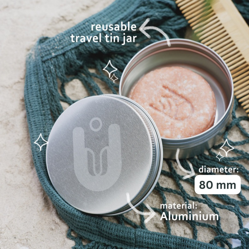 Kaleng Shampoo / Conditioner Batang Bar (Travel tin jar)