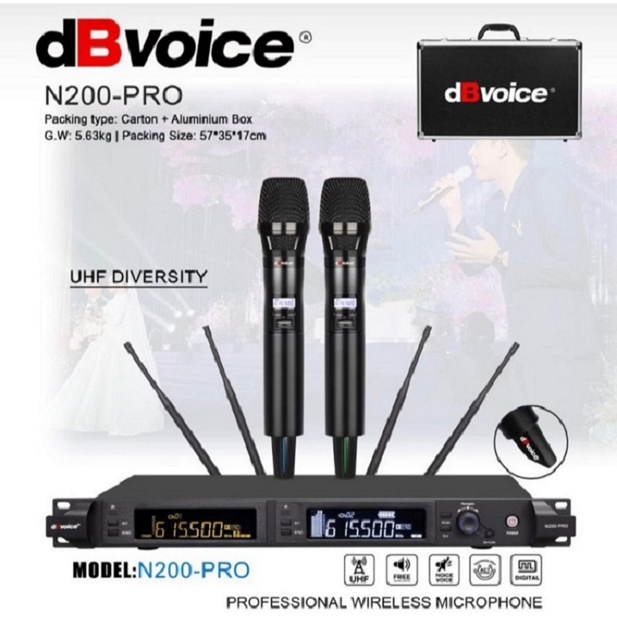 Mic Wireless Original DB Voice N 200 Pro / N200 Pro DbVoice