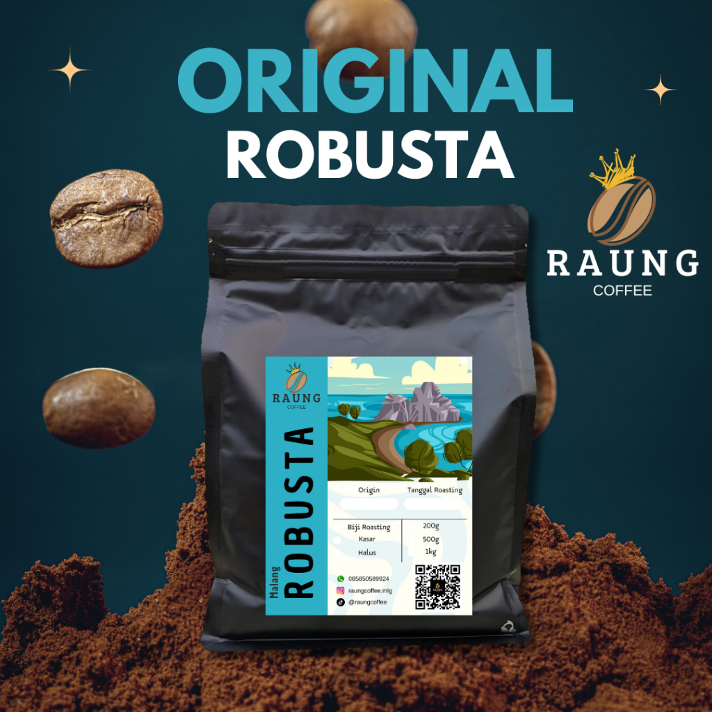 

Kopi Robusta Dampit Original | 200gr | biji dan bubuk