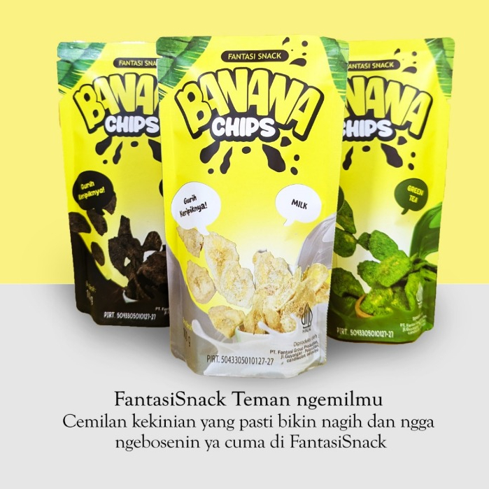 

keripik pisang cokalat 100g aneka rasa cemilan kekinian (COD)