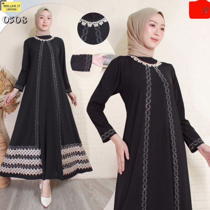 Gamis Hitam Mewah