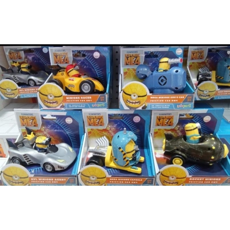figure minion despicable me4 mainan minions despicable me4 minions car mainan mobil minions