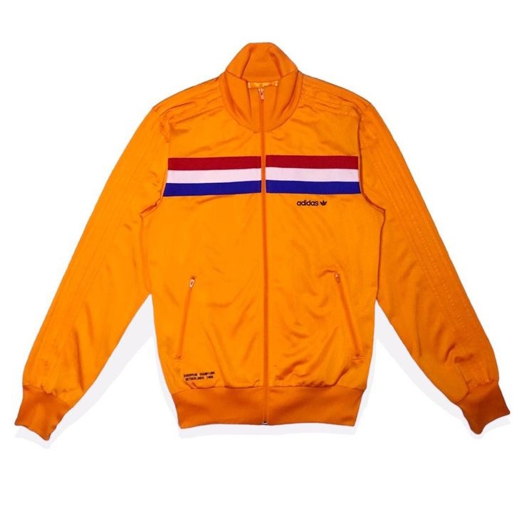 Adidas Jaket Netherlands European Champions 1988 Second (Size 105 L to XL) Original 100