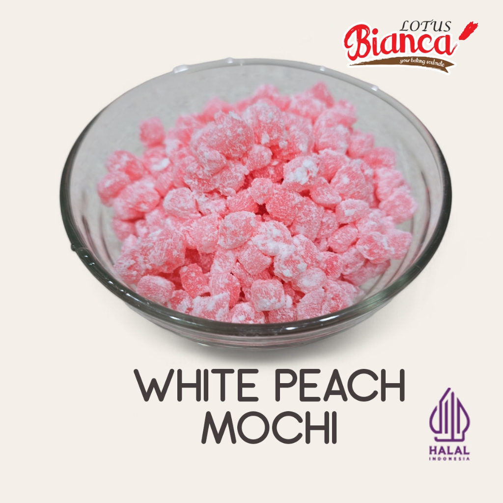 

500gr White Peach Mochi (topping minuman dan dessert)