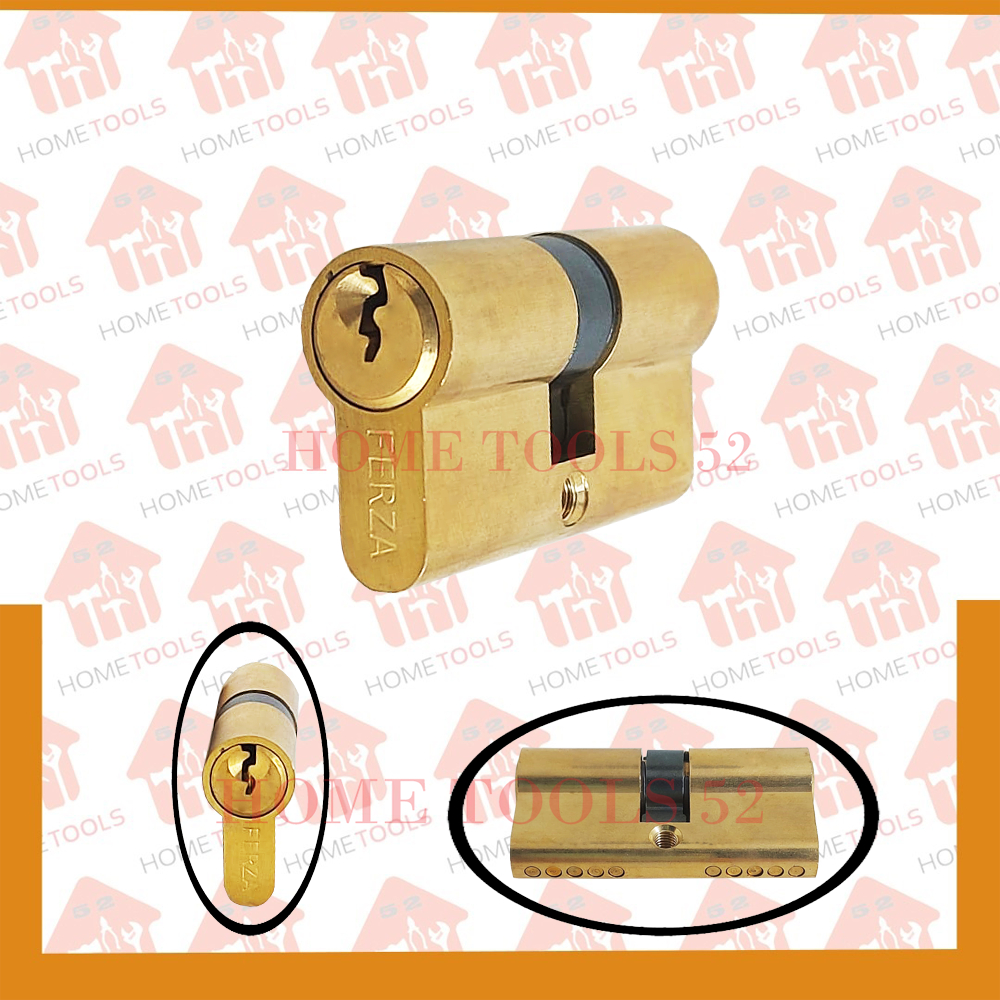 DISA HILA. SILINDER KUNCI PINTU FERZA SILINDER KUNCI KUNINGAN BESAR 60MM