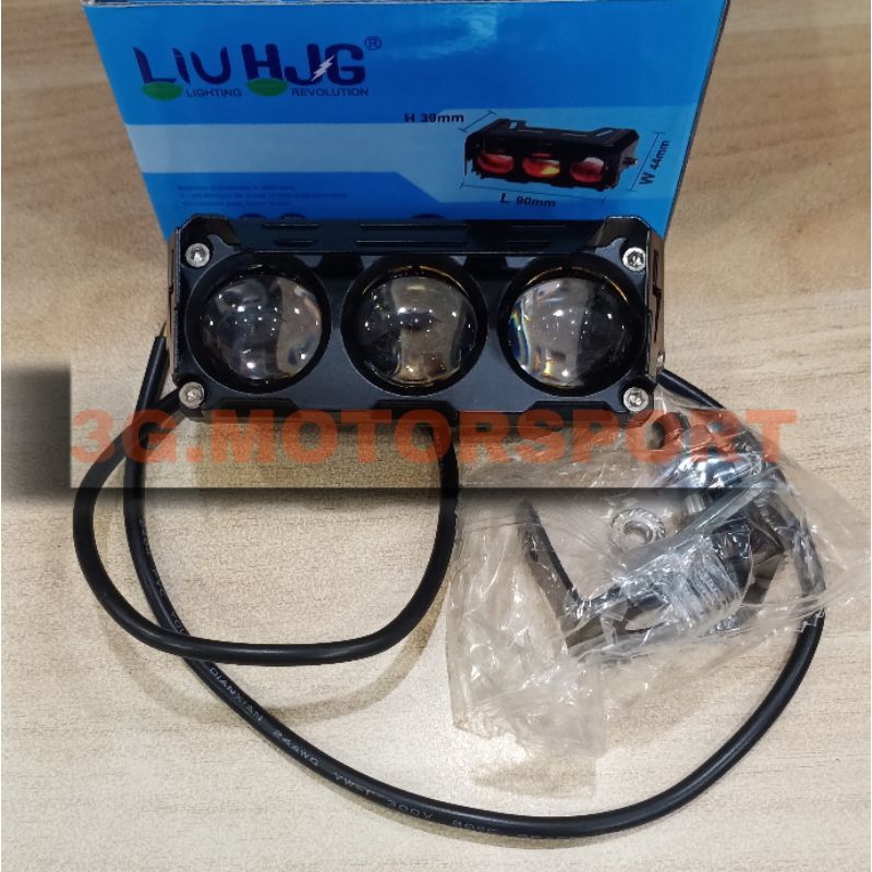 LAMPU TEMBAK SQL 3MATA + TOPI HJG