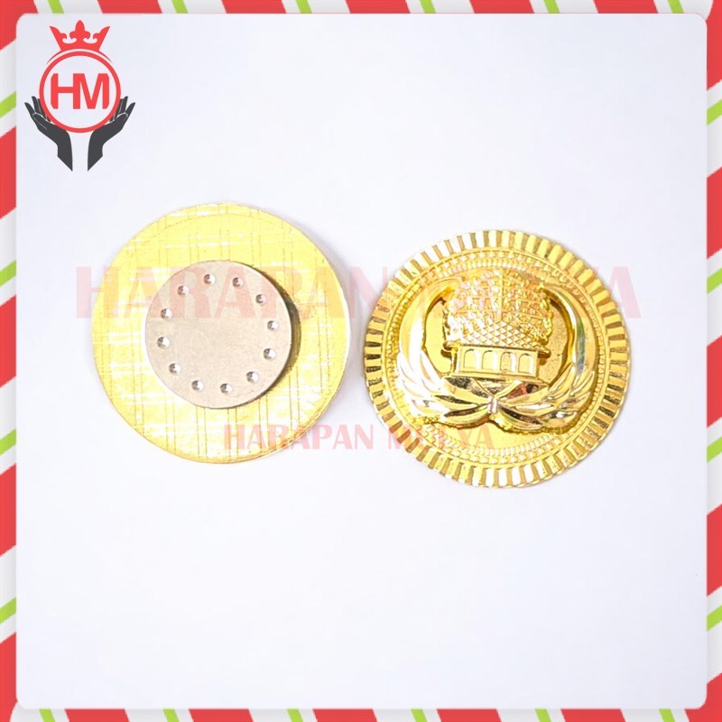 Lencana Logo Korpri Magnet Peniti Bahan Logam Kuningan Tebal Ukr. Besar - HM