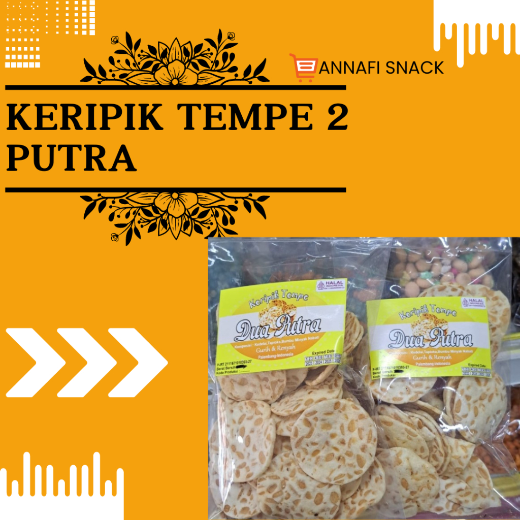 

KERIPIK TEMPE 2P // TEMPE 2 PUTRA // OLEH OLEH KHAS PALEMBANG