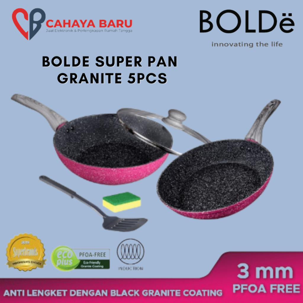 BOLDE SUPER PAN GRANITE 5PCS