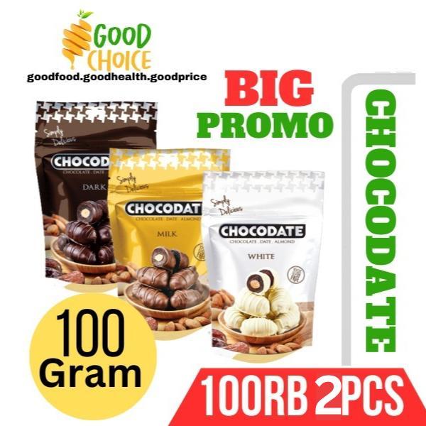 

Chocodate PROMO 100K dapat 3pcs | Assorted, Dark, White dan Milk 100gr
