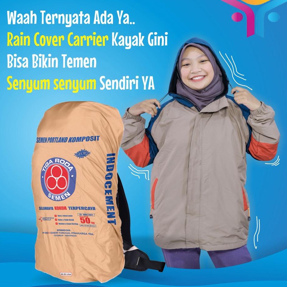 KODE K17N Bisa COD Rain Cover RTG Sarung Tas Gunung Travelling Premium Motif Unisex Pria Wanita Wate