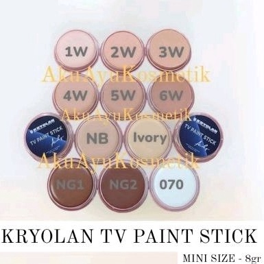 

KODE T6R9 Mini Kryolan TV Paint Stick 8ml Crayolan Supracolor TV Paint BPOM Ori Contour