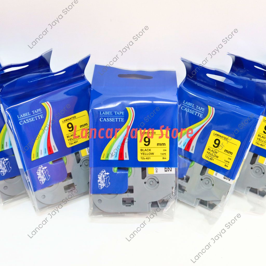 

Printer Label TZc-621 Pita Label Tape For Printer Brother 9mm Black Ink Yellow