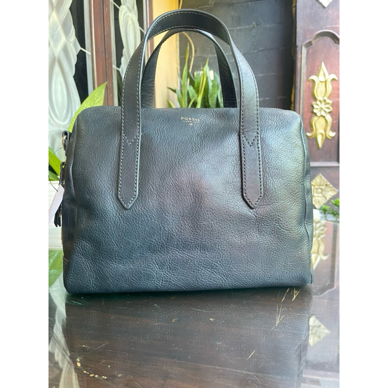 FOSSIL sydney satchel heritage blue