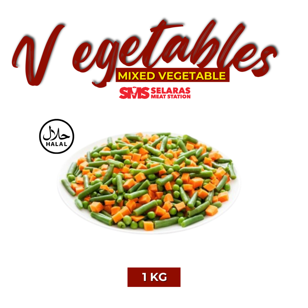 

Mix Vegetable Frozen Sayur Beku (4 ways) 1 Kg Tangerang