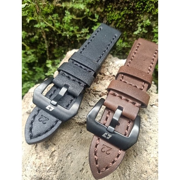 KODE Q65H TALI JAM TANGAN KULIT SWISS ARMY STRAP JAM KULIT SWISS ARMY