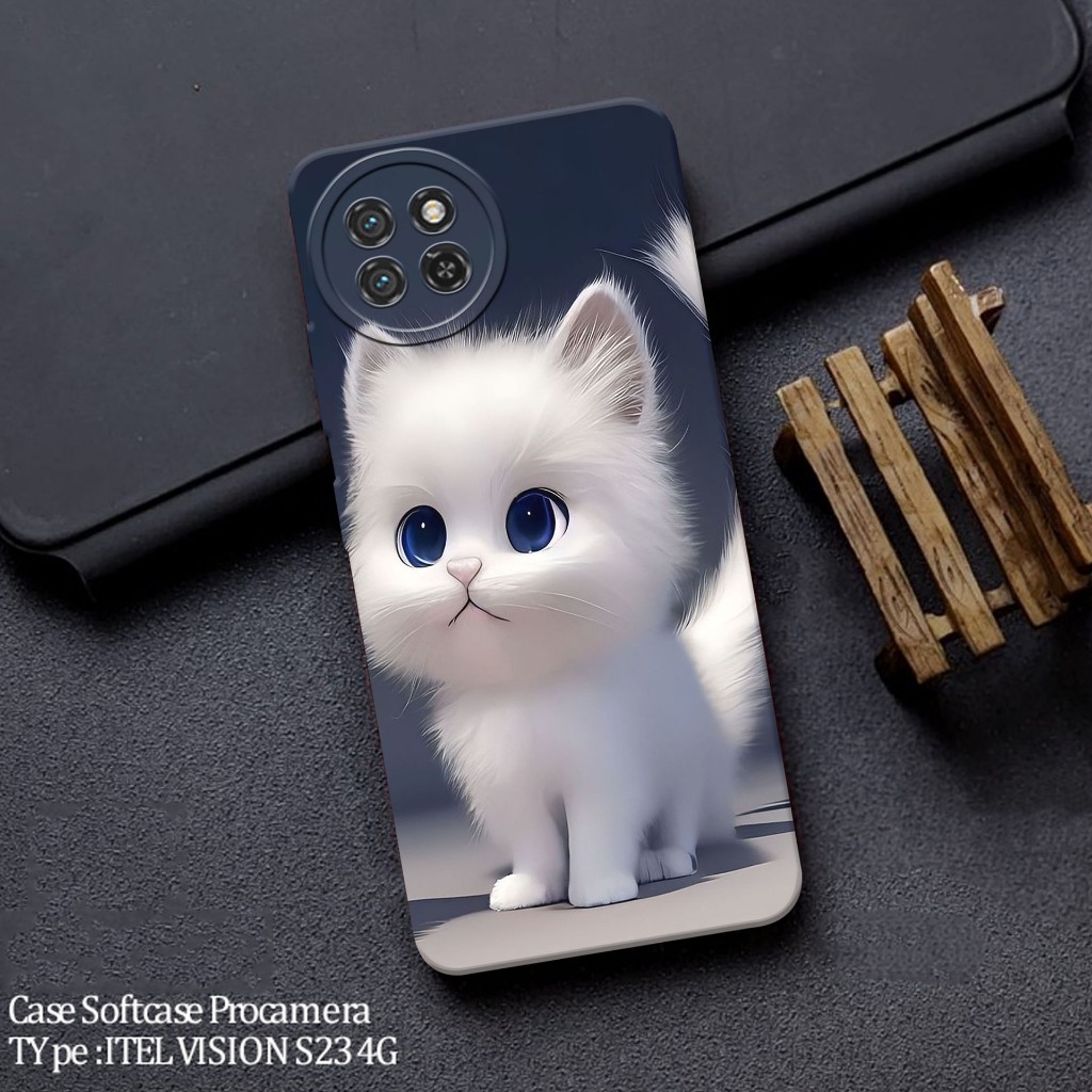 Casing Hp Itel S23 Terbaru - Fashion Case Kucing - Case Hp Itel S23 - Soft Case Hp Itel S23 - Kesing