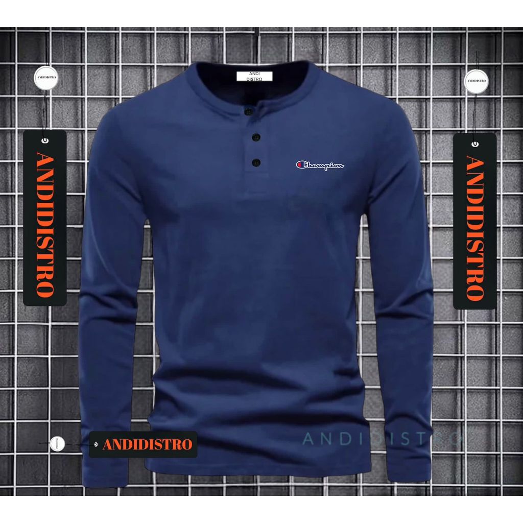 KAOS KANCING TERLARIS LENGAN PANJANG PRIA /KAOS KANCING 3 LENGAN PANJANG TERBARU/KAOS KANCING VIRAL