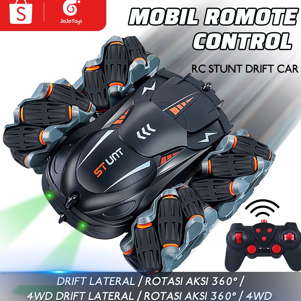 KODE O97Y JOJOTOY RC Stunt Mobil Remote Control Drift Car With Light Mainan Anak Mobil Stunt Car 4WD