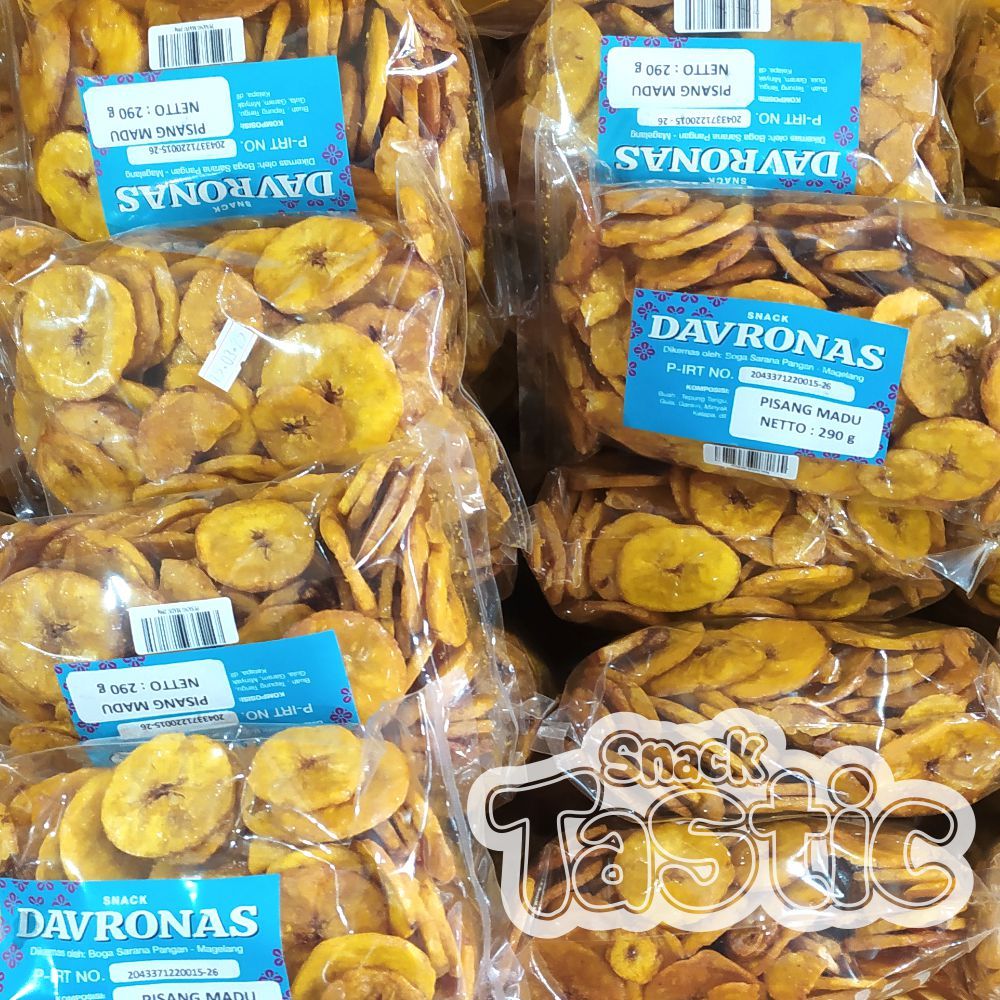 

KERIPIK PISANG MADU 290GR DAVRONAS / camilan dan oleh-oleh khas Magelang, Jogja, Purworejo, Wonosobo