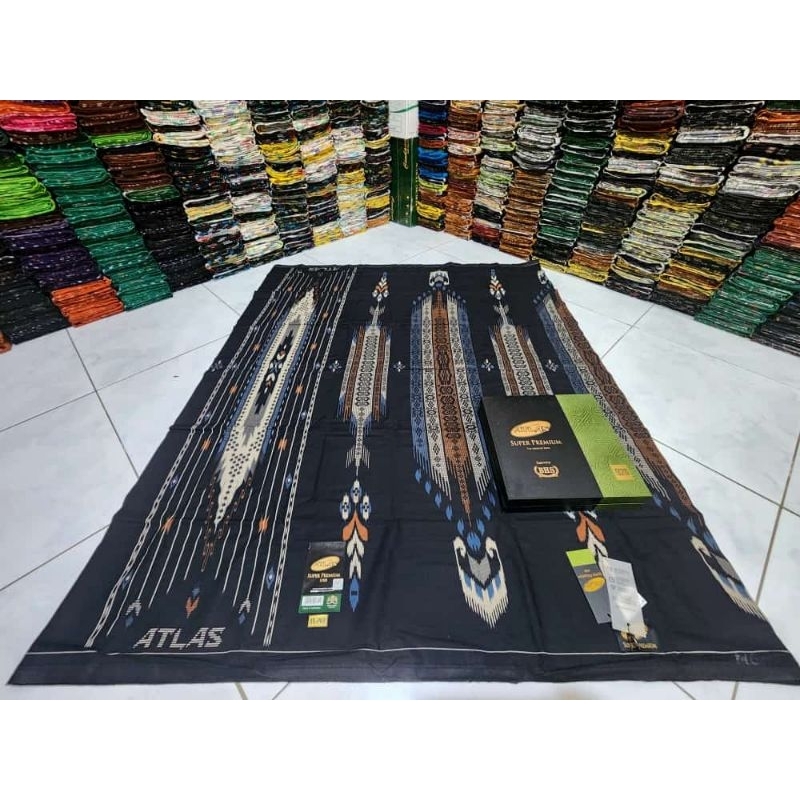 SARUNG ATLAS SUPER PREMIUM MOTIF BHS GOLD