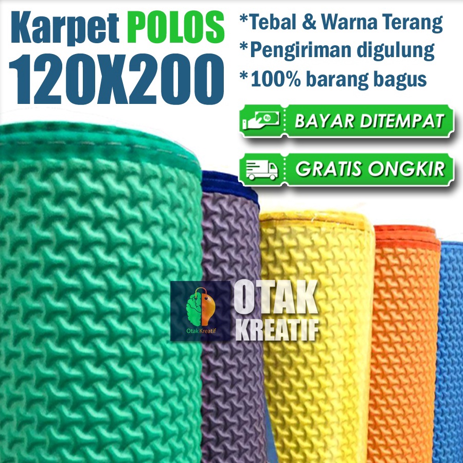 Spesial KARPET SPON POLOS JUMBO  Tikar bentol Karpet lantai mercy  Karpet Spon Mercy