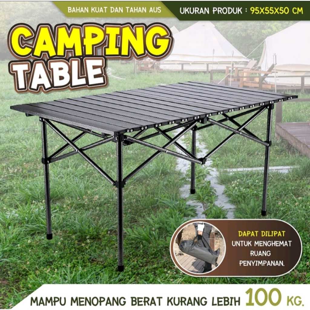 Meja Camping Lipat Outdoor / Kursi Lipat Camping Portable / Meja Lipat Besar