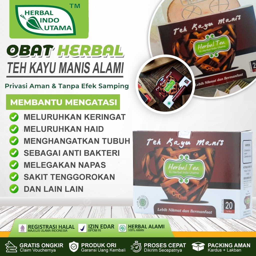 

Teh Kayu Manis HIU - Herbal Indo Utama Herbal Tea