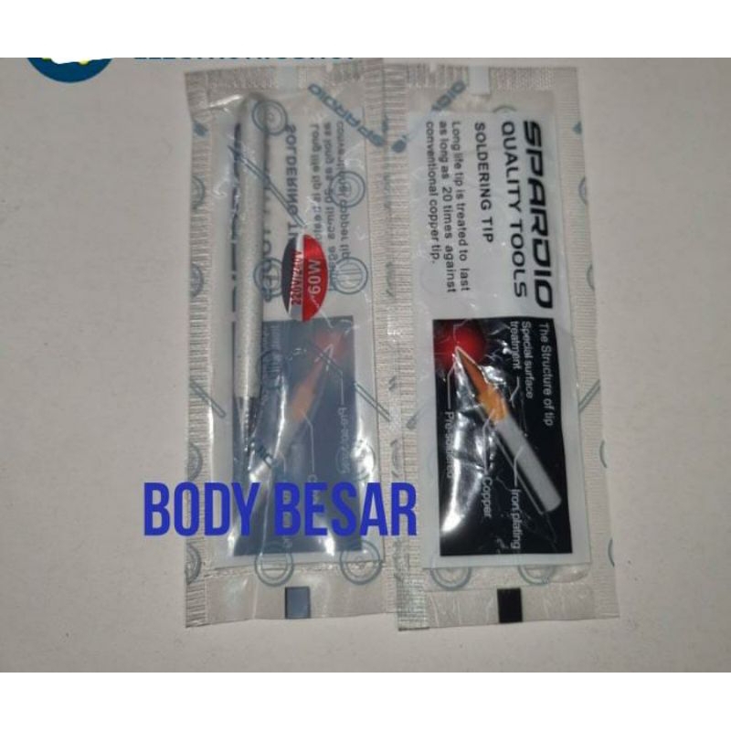 UJUNG SOLDER/MATA SOLDER KRISTAL 60WATT SPARDIO BODY BESAR