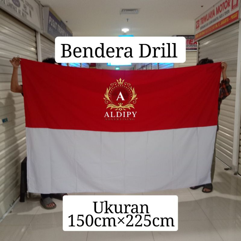 

Bendera Merah Putih Ukuran 150cm×225cm Bahan Drill Ready Stok