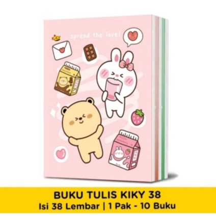 

KODE V5Q5 1 buku BUKU TULIS SEKOLAH 38 LEMBAR KIKY BUKU OKEY GARIS isi 1 PACK