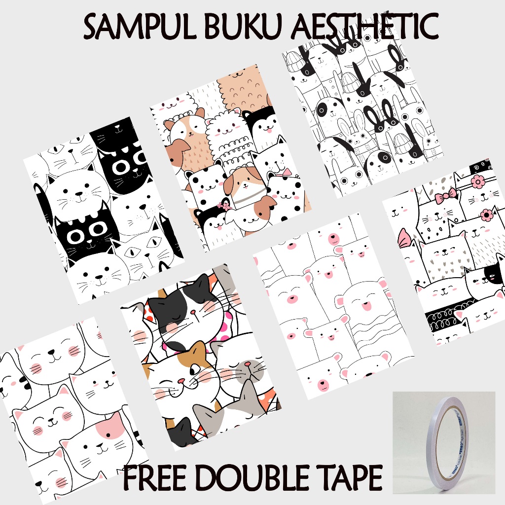

(ISI 5 PCS) Sampul Buku Aesthetic - Sampul Buku Tulis - Sampul Buku Sekolah - Sampul Buku Big Boss Sidu - CAT 2