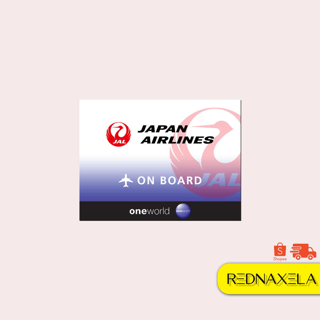 

Stiker Vinyl Japan Airlines Stiker Koper On Board Sign Sticker