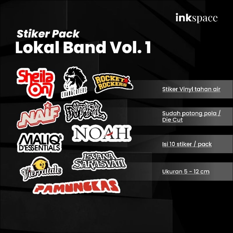 

Sticker Pack Lokal Band Indo Vol. 1