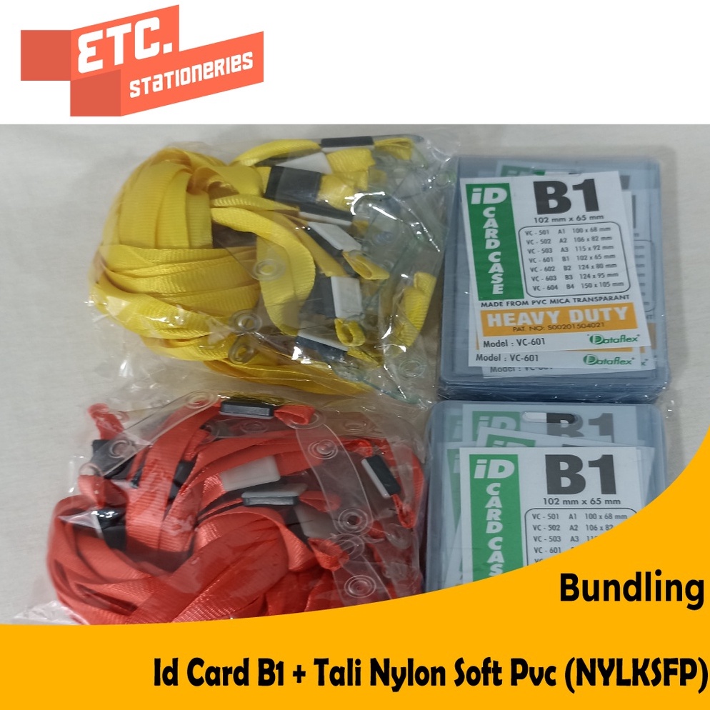 

KODE J9L2 Paket Bundling Id Card B1 Tali Nylon Soft Pvc NYLKSFP