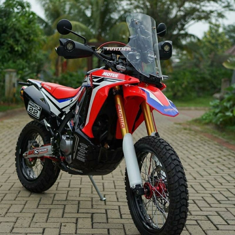 WINDSHIELD HONDA CRF 250 RALLY. VISOR CRF RALLY 250 TINGGI 48 CM DAN 58 CM TEBAL 4MILI