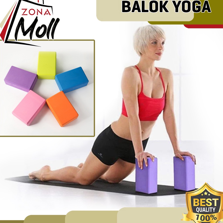 Harga Merakyat  BALOK YOGA YOGA BLOCK BRICK YOGA ALAT PERLENGKAPAN SENAM LANTAI