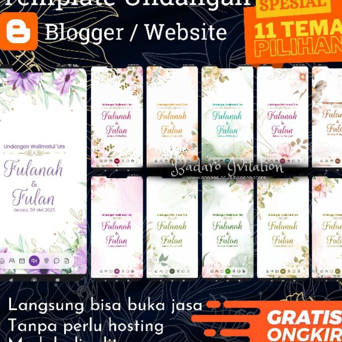 KP8 Template Code BloggerBlogspot Undangan Digital Website Pernikahan