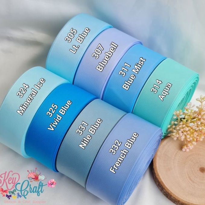 

Pilihan 5yardPita Grossgrain polos Import 112 inch 38cm