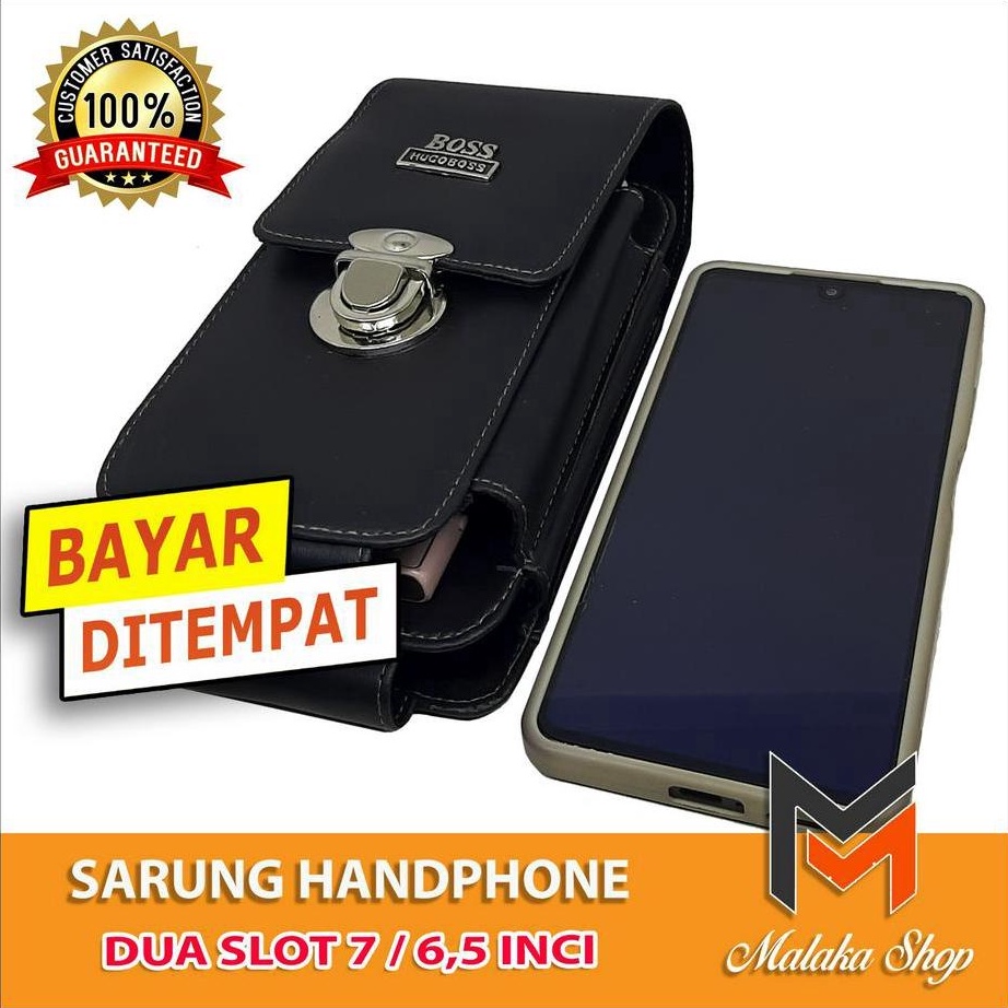 Grosir Sarung Hp 2 Slot 765 inc  Dompet Hp handphone pinggang  Tas Pinggang Handphone Sabuk Kopel 2 
