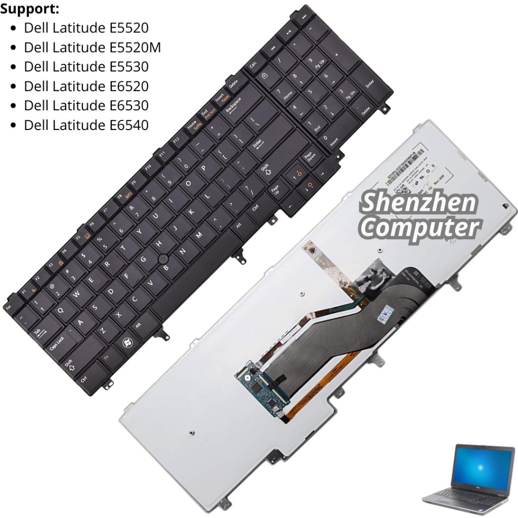 Keyboard Del Latitude E5520 E5520M E5530 E6520 E6530 E6540 new high quality