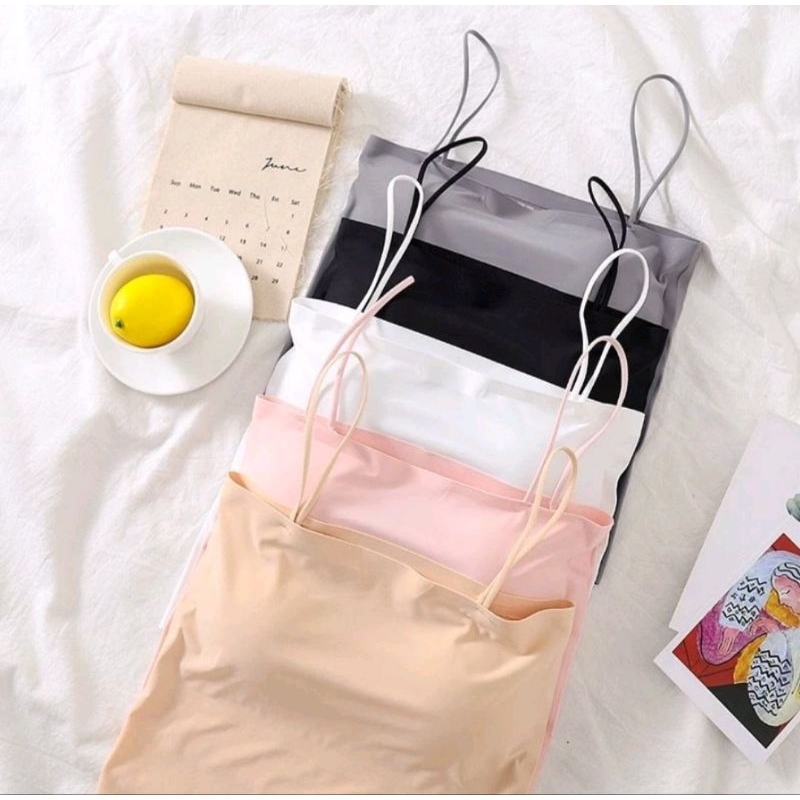 Bergaransi Paket Murah (Paket Usaha) 3Pcs Tanktop Wanita With Cup Tanpa Kawat Pakaian Dalam Tali