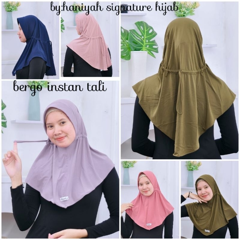 hijab bergo kerudung tali serut kerudung sekolah hijab instan rabani tali hijab sport tali