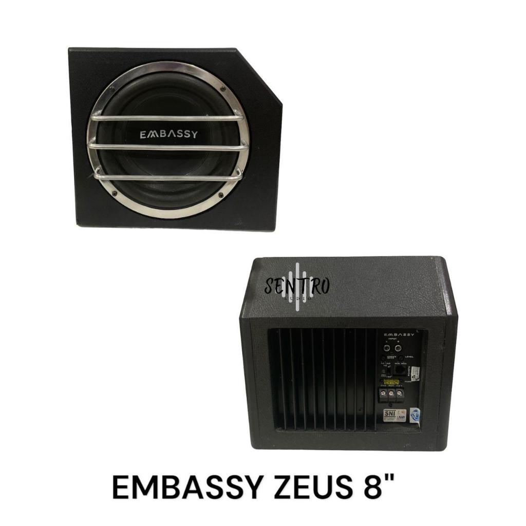 Subwoofer Basstube Kotak Aktif Dual 8 Inch EMBASSY 8 INCH ZEUS